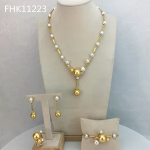 Yuminglai Goldplate Jewelry 18 K Jewelry Dubai Jewelry Sets For Women FHK11223