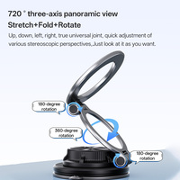 Support magnétique rotatif à 360° pour téléphone de voiture, anneau magnétique puissant, best-seller OEM °   Support de tableau de bord réglable pour pare-brise