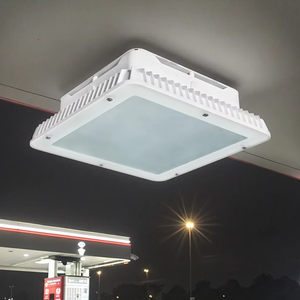 Projecteur LED 100-200W pour auvent, étanche IP65, garantie 5 ans, température de couleur 3000-6500K, pour station-service, entrepôt, aménagement paysager - Product Image 1