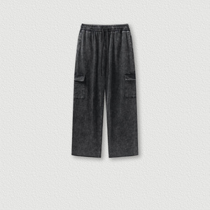 Pantalones de chándal <span class=keywords><strong>cargo</strong></span> anti-pilling personalizados Pantalones de chándal holgados de algodón de alta calidad para hombres - Product Image 6