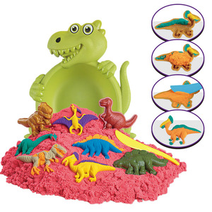 Arena Sensorial y Juego de Arena de 400 g, Arcilla Mágica y Masa con Esculturas de Dinosaurios, Juguetes Educativos para la Primera Infancia, Regalos - Product Image 1
