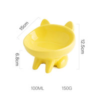 Groothandel Nieuwe Creatieve 3D Keramische Schattige Kattenvormige Schaal Op Maat Gemaakt Luxe Huisdierenschaal Hond Kat Voedsel Waterbak Huisdierleverancier OEM