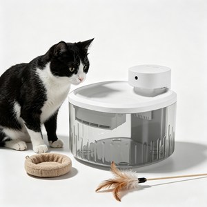 Manufacturer Supply Food Grade Pet Water Feeder Anti Dry Burn Stainless Steel Drinking Fountain - Product Image 1