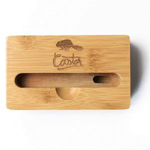 Custom Logo Eco Friendly Bamboo No Battery Passive <b>Speaker</b> Desktop Phone <b>Stand</b> for Welcome Gifts - Product Image 6