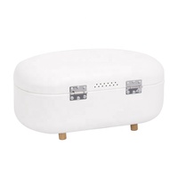 Boîte à pain en métal avec revêtement en poudre pour la cuisine, grand récipient de rangement, boîte à pain vintage en métal de qualité alimentaire