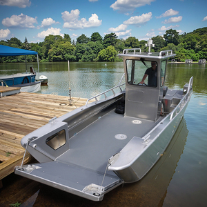 Bateaux de débarquement en aluminium nouvelle génération, très demandés, avec moteur 150 CV, capacité de charge de 488 kg, certifiés pour la pêche et le travail. - Product Image 2