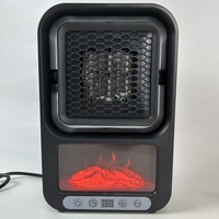 Radiateur Électrique Mural à Effet Flamme pour Maison, Salle de Bain, Chambre – Chauffage Ventilateur Type Cheminée