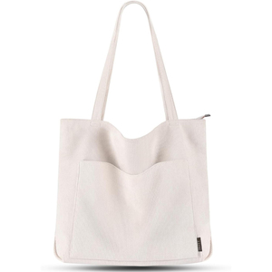 <span class=keywords><strong>Borsa</strong></span> da <span class=keywords><strong>donna</strong></span> in velluto a coste, grande <span class=keywords><strong>borsa</strong></span> a tracolla con cerniera e tasca <span class=keywords><strong>per</strong></span> <span class=keywords><strong>università</strong></span>, lavoro, viaggi, shopping - Product Image 1