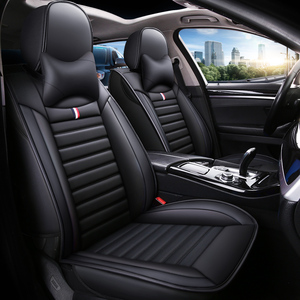 <span class=keywords><strong>Coprisedili</strong></span> Auto in Pelle di Alta Qualità, <span class=keywords><strong>Impermeabili</strong></span>, <span class=keywords><strong>Universali</strong></span>, Set Completo, Nero e Rosso, per Berlina - Product Image 3