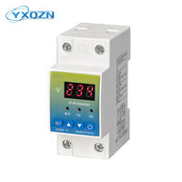 Voltmètre électronique monophasé LED avec protection de limite réglable, régulateur de tension automatique 220V AC 63A 10 KVA Cuivre PC