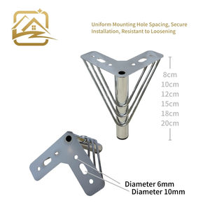 <b>sofa</b> leg factory modern solid Multiple heights gold wire leg metal <b>sofa</b> legs iron furniture legs cheap for <b>sofa</b> <b>bed</b> and cabinet - Product Image 3