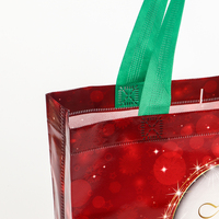 Sac fourre-tout de Noël imperméable, cadeau de vacances, sac de shopping pliable, sacs écologiques en non-tissé laminé, sacs cadeaux