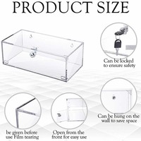 Vitrine Murale ou de Bureau en Acrylique Transparent Moderne et Écologique pour Objets de Collection – Organiseur Réfrigérateur en Acrylique