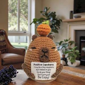 Llavero de Muñeca de Algodón con Forma de Capibara, Regalo para Amantes del Crochet, Kit de Iniciación Fácil para Hacer Manualidades, Juguetes Hechos a Mano, 12+ - Product Image 4