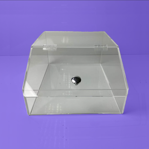 Cajas de Acrílico Coloridas para Dulces al por Mayor, con Asa, Tapa Abatible para <span class=keywords><strong>Supermercado</strong></span>, Contenedor de Lucite para Alimentos Secos a Granel - Product Image 2