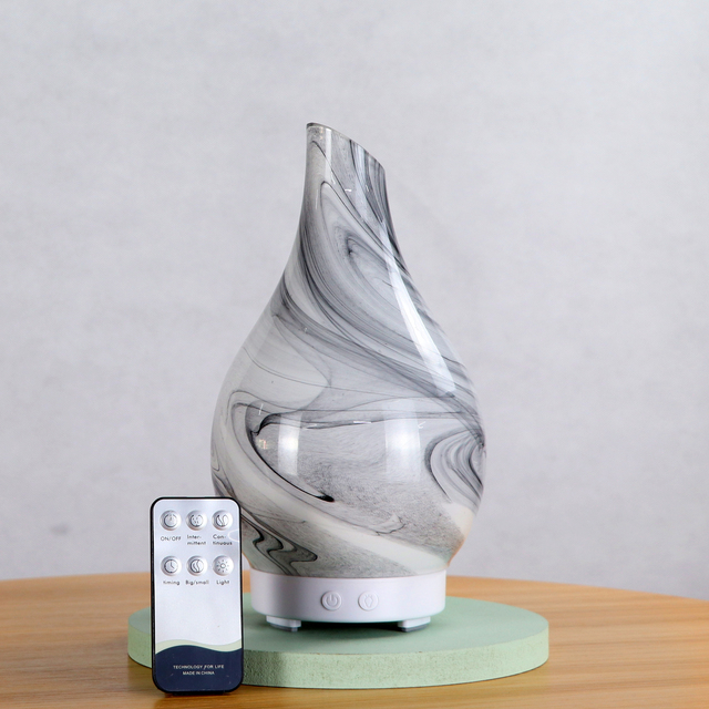 Ultrasonic Essential Oil Aroma Diffuser Glass for Household Hotel Use Disinfection 7 LED Colors Cool Mist air Humidifier