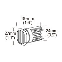 YL-308A 12V 24V Feu de signalisation d'urgence LED stroboscopique dissimulé pour installation sur grille de véhicule