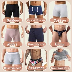 YiQun Heren Ondergoed met Aangepast Logo, Calzoncillos en <span class=keywords><strong>Boxers</strong></span>, Korte Stijl, Ademend Katoenen Ondergoed voor Heren - Product Image 2
