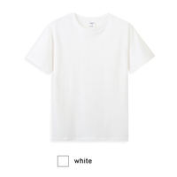T-shirts graphiques personnalisés de haute qualité, couleur unie, 210 g/m², 100 % coton, col rond, anti-plis