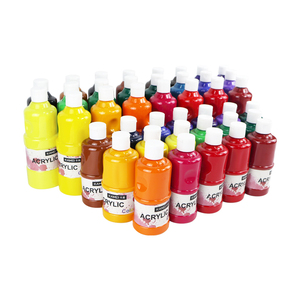 KAMEI 400ml <span class=keywords><strong>peinture</strong></span> acrylique à haute couverture pour enfants de couleur vive non toxique sur toile papier verre emballé - Product Image 6