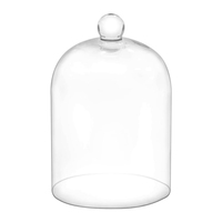 Smoking Cloche Gun Accessory Glass Dome Cover Smoker avec base en bois pour whisky Food Drink