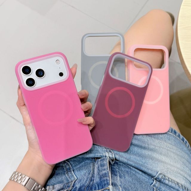 2026 New Color Jelly Liquid Silicone Magnetic Mobile Phone case for iPhone 17 Air 16 15 14 13 Pro Max Microfiber Flannel Cover