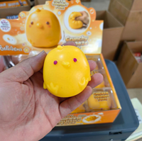 En stock : Jouet anti-stress sensoriel en forme de poussin mignon, souple et croustillant, à remontée lente, pour enfants, cadeau