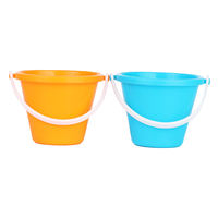 Moule à balles en plastique transparent de qualité alimentaire et seau à sable écologique durable de 5 litres pour les sports et divertissements des enfants