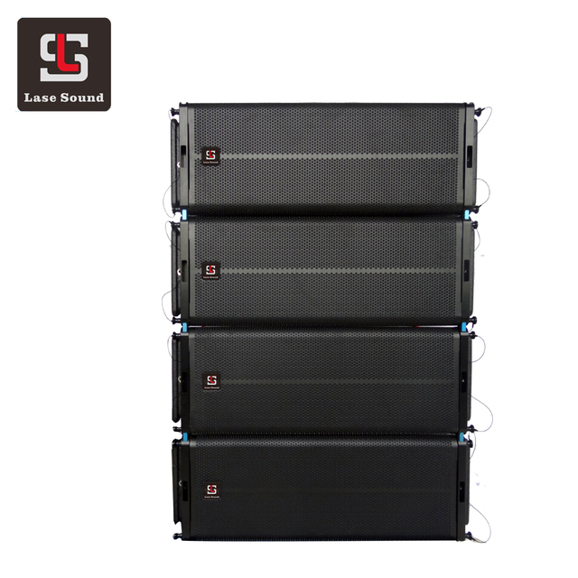 Professional Audio Video LA-5AD Outdoor Active Neodymium Wooden Speaker Dual 10-Inch Line Array System ROHS Certified