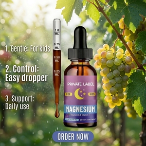 Consegna Rapida, Etichetta Privata OEM, Integratore Liquido di Magnesio, Gocce di Magnesio Complesso <span class=keywords><strong>con</strong></span> Omega-3, <span class=keywords><strong>Vitamina</strong></span> B6 e <span class=keywords><strong>D3</strong></span> per il Sonno - Product Image 2