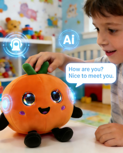Peluche electrónico con IA, batería de 800 mAh, ojos con pantalla LCD que muestran emociones, voz personalizable para niños - Product Image 3