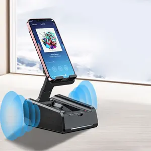Portable Universal Mobile Phone Holders Holder with Speaker Long Time Battery Life Listen to Music Watch Movies Videos