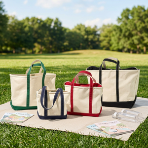 Factory Direct Top Seller Cheap Price Custom Own Logo Big Capacity <b>Medium</b> <b>Size</b> Canvas Shopping Tote <b>Bag</b> - Product Image 3
