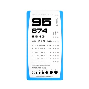 Prueba <span class=keywords><strong>de</strong></span> visión ocular <span class=keywords><strong>de</strong></span> PVC <span class=keywords><strong>de</strong></span> 14 pulgadas Tabla optométrica <span class=keywords><strong>de</strong></span> Snellen Lados dobles para visión <span class=keywords><strong>de</strong></span> pantalla para <span class=keywords><strong>Instituto</strong></span> Ocular o clínica - Product Image 2