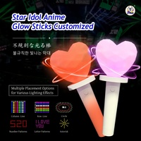 Control Remoto Bluetooth, Barra Luminosa Personalizable en Forma de Corazón de Plástico para Conciertos, Múltiples Modos, Entrega Rápida