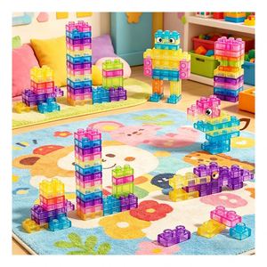 Cubos de Gel Montessori, Kit de Construcción Sensorial de TPE para Niños Pequeños, Juguete Portátil de Aprendizaje Preescolar para el Desarrollo de Habilidades de Equilibrio - Product Image 6