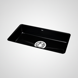 [BAEKJO] Évier sous plan en émail 860 NOIR avec ajustement parfait pour un comptoir élégant et propre - Product Image 2