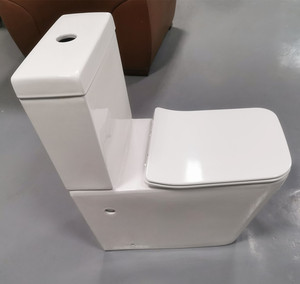 WC in Ceramica a Due Pezzi con Scarico a Pavimento, Stile Occidentale, Dimensioni <span class=keywords><strong>Standard</strong></span>, Prodotto a Chaozhou - Product Image 1