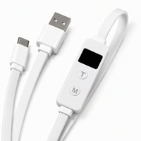 Câble de contrôleur de chauffage USB 5V vers Type C avec affichage numérique et interrupteur intégré
