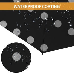 Windproof UV Color Auto Open Dual-Folding Modern Umbrella Black Fiberglass <b>Frame</b> <b>Plastic</b> Handle Customized Color Business Gifts - Product Image 3
