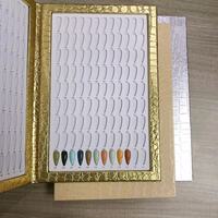 Album de 216 couleurs pour ongles, nuancier de vernis gel tendance, livre d'affichage professionnel des couleurs en cuir