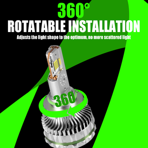 300w 130000lm 4 tubes de cuivre Canbus H4 voiture phare LED H7 H11 9005 ampoule de voiture - Product Image 4