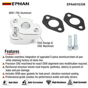 Adaptador de Cárter de Aceite Híbrido EPMAN 1.8T para VW <span class=keywords><strong>Golf</strong></span> <span class=keywords><strong>GTI</strong></span> Mk4 Jetta GLI Audi TT <span class=keywords><strong>Mk1</strong></span>, Kit de Mejora de Motor 1.8T EPAA01G339 - Product Image 3