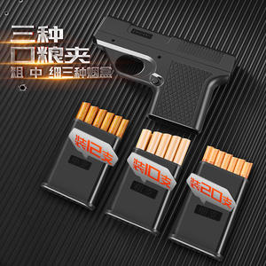 Accendino a Forma di Pistola Antivento in Confezione con Tre Tipi di Sigarette: Spesse, Medie e Sottili. - Product Image 3