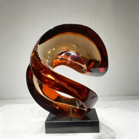 Statue en résine Daffy Duck plaquée électrolytiquement, faite à la main et peinte à la main, 45 cm, moderne, pour la décoration artistique de la maison, sculpture de dessin animé, salon, bureau