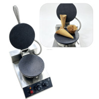 Machine à gaufres en stock, machine à faire des coupes à glace croustillantes, machine à faire des rouleaux d'œufs électriques 220V pour les boutiques de desserts