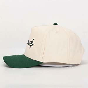 Gorras de Béisbol de Algodón de 5 Paneles, Nueva Colección Personalizada OEM, Formales, Deportivas, de Dos Tonos, con Bordado y Estampado de Árbol en Relieve - Product Image 4