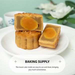 Molde 3D cóncavo de plástico duradero para bolas de arroz verdes, panecillos al vapor, pastel de luna, repostería, panecillos de pasta de frijol rojo y repostería de piel de nieve, herramientas para hornear pasteles - Product Image 6