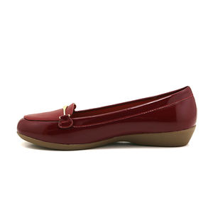 Ballerines rouges pour femmes, chaussures plates à enfiler avec bride à la cheville, légères, décontractées, tendance printemps - Product Image 3