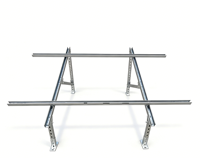 Ensemble complet de supports photovoltaïques triangulaires SHUNLIDE - Ensemble complet de supports de montage de panneaux solaires modèle 41x41, épaisseur 2,5 mm ; Support
